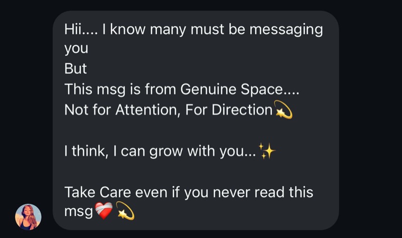 Message of support